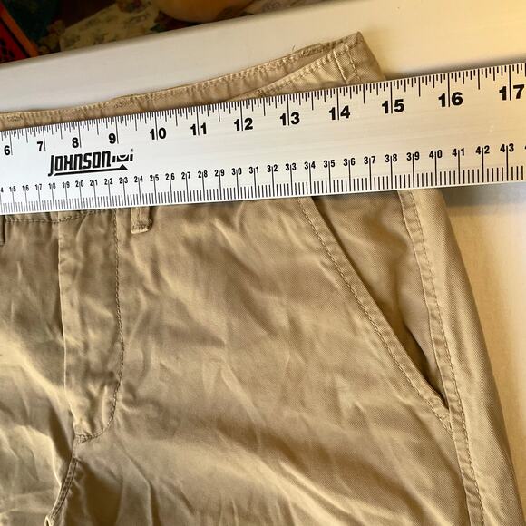 Jcp Men Khaki Pants size 30x30 Natural Tan Straight Leg Mid Rise - Picture 3 of 10